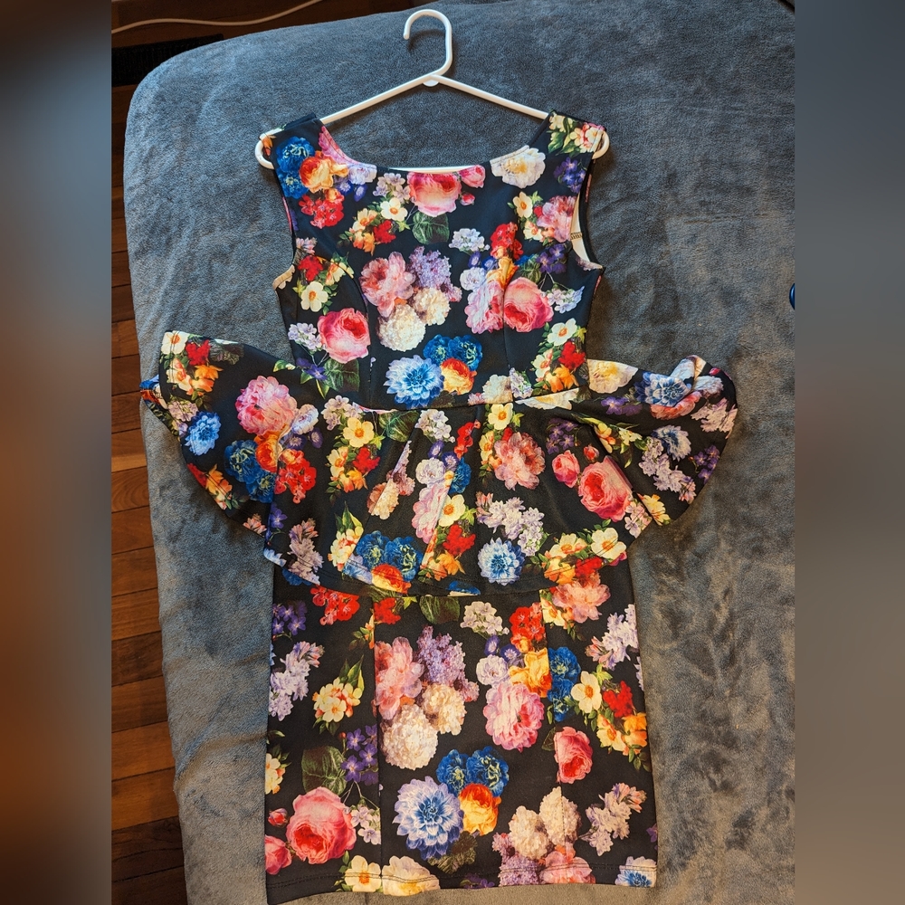 Floral Peplum Dress